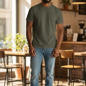 Madewell Men's Forest Green Short Sleeve Tee Size L